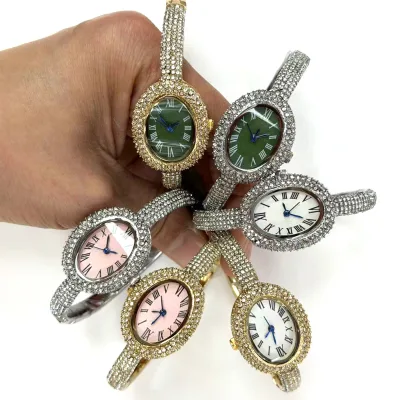 2026 Best-Selling Alloy Quartz Watch - Fashionable Ladies Quartz Watch with Water Resistance and Diamond Decorations
