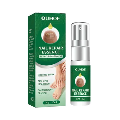 OUHOE 10ml Gentle Ingredients Anti-fungal Gray Nail Nursing Nail Repair Essence
