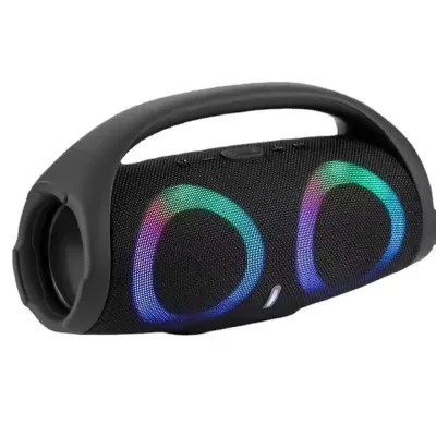 Hot Selling RGB LED Wireless Boombox 3 BT5.0 Outdoor Subwoofer High-Powerful Portable 2 Speakers Built-in Mic Remote Control