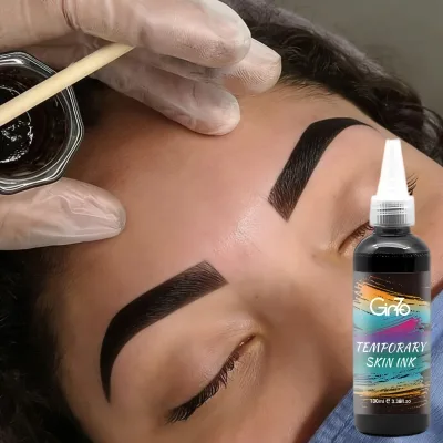 Eyebrow Tint Hybrid Stain Liquid Eye Brow Dye 10 Minutes Time Eyebrow Tint Dark Brown