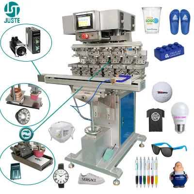 6 Color Dongguan Pad Printer Flat Tank Tile 50Cm Pad Printing Machine for Computer Keyboard Playmat Mouse Paper Bag Lipstick USB