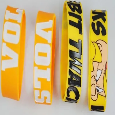 2024 2025 Promotional Fashion Debossed Bracelet Promotion Silicon Wristband