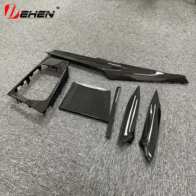 For 3 4 Series G20 G22 G26 I3 I4 G42 Facelift 2020-2026 Car Center Console Dashboard Side Gear Panel Dry Carbon Fiber LHD