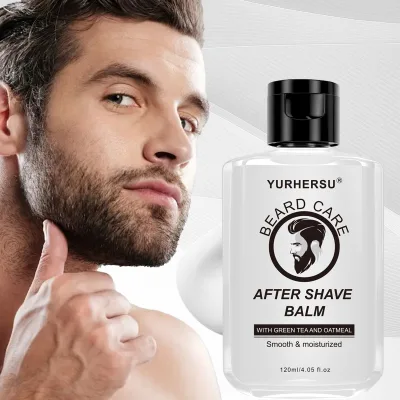 Post-Shave Balm Green Tea Oatmeal Soothes Hydrates Skin Long-Lasting Moisturization Non-Greasy Formula Men's After Shave Care