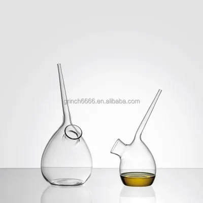 Olive Oil Glass Dispenser Container Glass Cruet Bottle Oil Pourer Dispensing Bottles for Kitchen