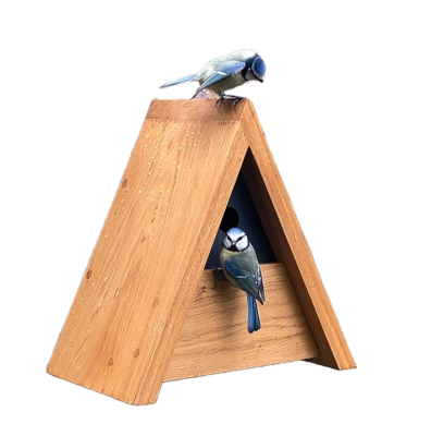 Nest Wooden Bird House Box Wooden Birdhouse Home Garden Outside Nest