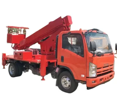 ISZUZU 18.5M High Altitude Operation Truck Telescopic Boom Aerial Working Truck with Insulating Bucket for Sale