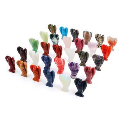 Wholesale Natural 2 Inch Polished Healing Stone Angel Crystal for Gift