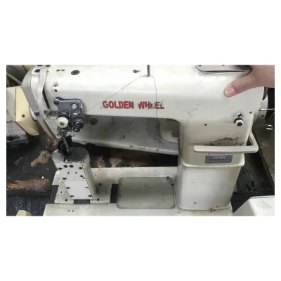 Golden Wheel 820 Industrial Sewing Machine Double Needle Postbed Sewing Machine Sewing Sports Shoes Cap