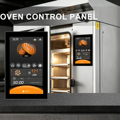 7 Inch Touch Screen Convection Oven Temperature Controller IP68 Rated Display Panel MK26L01 with Multi-language UI Design