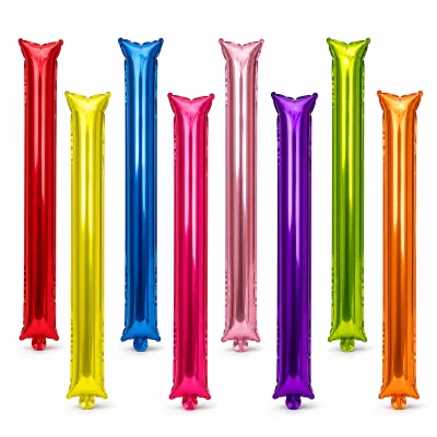 BSBH Custom Printed Cheering Stick Inflatable Mylar Handheld Noise Maker for Sport Game Festival Concert Party Decoration
