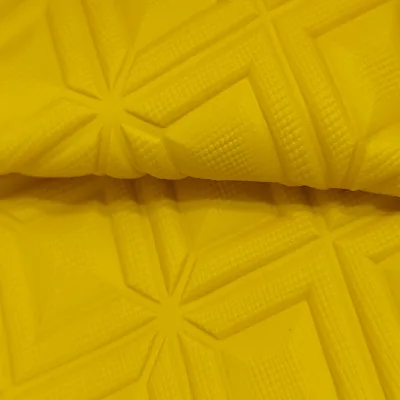 Embossed 3D square Diamond PVC Artificial Leather for Decorative Handbag Luggage Car Floor Mat