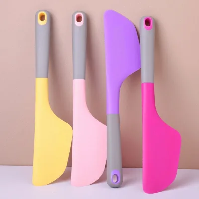 Silicone Scraper One-piece Bread Knife & Spatula Large Salad Mixing Baking Butter Cream Cake Shovel