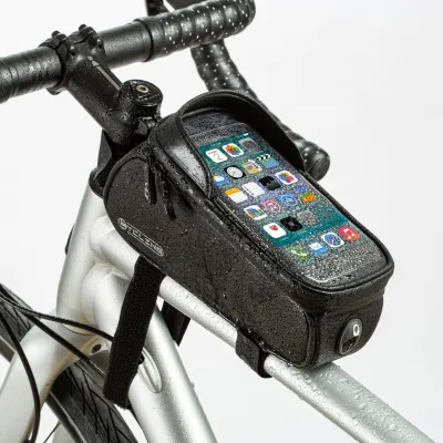 Factory Reflective Waterproof  EVA 6.7'' Phone Holder Bicycle Bike Touch Screen Top Tube Frame Bag for Cycling MTB Road