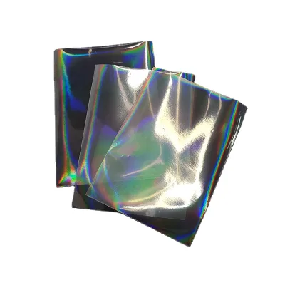 Premium Double Clear Holographic Card Sleeves Flashing Kpop PC Photocard Sleeves PP Material Thick Sleeves for Business Use