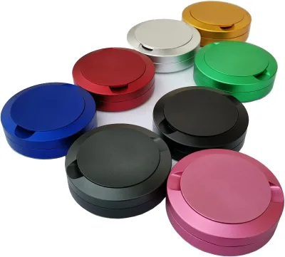 Snus Cans Aluminum Black Color 3 Layers Snuffbox CNC Metal for Snus Packaging
