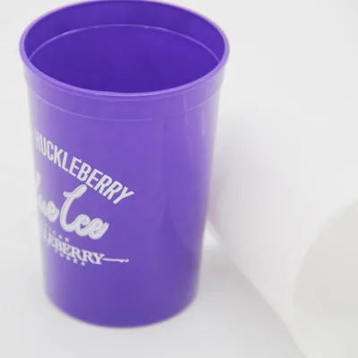 Eco-friendly Custom logo Plastic Stadium Cup Personalized Blank 12oz Stadium Cups