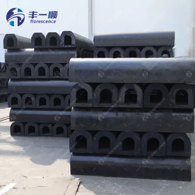 Versatile High Impact Extruded Marine Rubber D Type Fender for Tug Boats Barges Pontoons and Small Dock Wall Protection