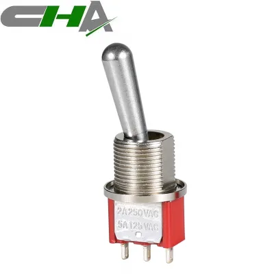 CHA Factory Direct Metal Material  IP67  20V Momentary Toggle Switch