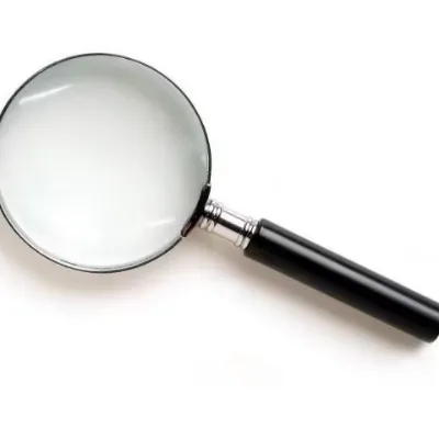 60MM 10x Magnifying Glass Portable Semi-Metal Handheld Magnifier Optical Glass Lens with Reading and Repairing