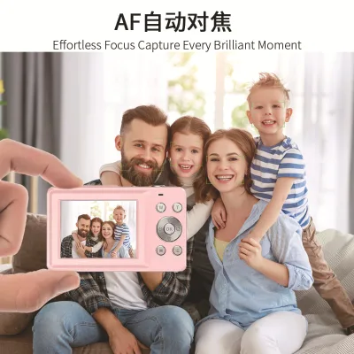 Professional 4K Ultra HD Digital Camera, 48MP Dual Screen Student Vlog Camcorder, Portable Children's Gift Camera for Girls