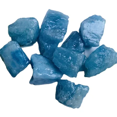 Wholesale Natural Rough Blue Aquamarine Tumble Stone Raw Mineral Crystal Raw Aquamarine Stone for Healing