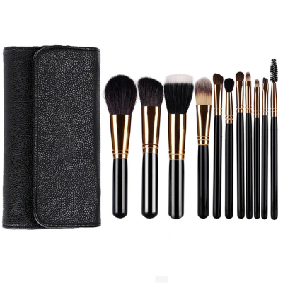 Make up Makeup Brush Set Natural Hair With Bag