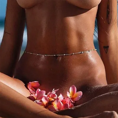Trendy Sexy Beads Chains Waist Chain Fashion Bikini Waist Link Necklaces Body Jewelry Women Accessories Female Wholesale