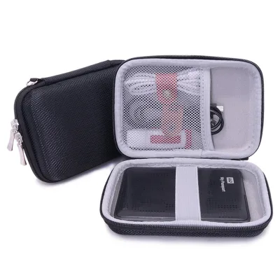Multifunctional EVA Organizer Bag Waterproof Zipper Storage Pouch for Data Cables & Travel Electronic Accessories