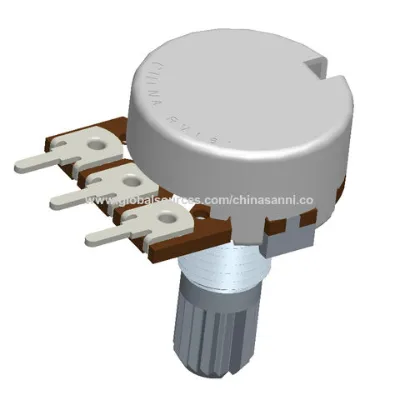 Rotary potentiometer 16mm metal shaft sealed potentiometer single unit potentiometer