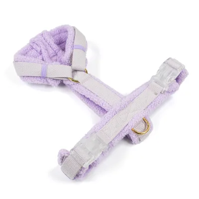 Pet Supplies Custom Logo Pattern Polar Fleece Cotton Dog Vest Macaron Soft Adjustable Dog Harness Set for All Dogs