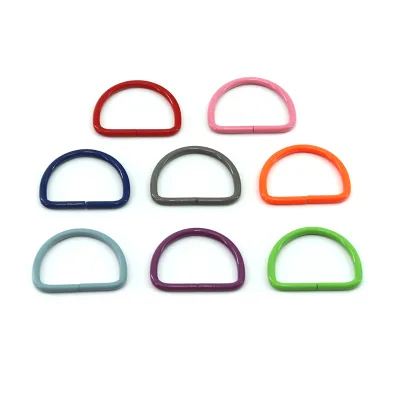 Handbag Hardware Purple Red Green High Hardness Durable Stainless Steel Metal D Ring for Handbag