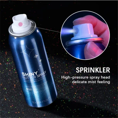 Ibcccndc Glitter Spray, Glitter Hairspray for Clothes, Body Glitter Spray for Hair and Body