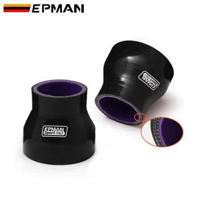 EPMAN Black Silicone Straight Reducer Hose Intercooler Silicon Turbo Piping Air Intake Tube Universal Racing Performance Parts