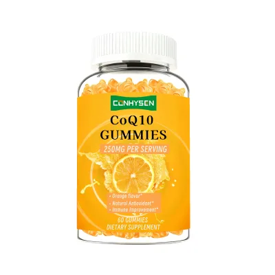 Private Label Ubiquinone Support Heart Health CoQ10 Supplements Coenzyme CoQ 10 Gummies Strengthen Bones & Muscles
