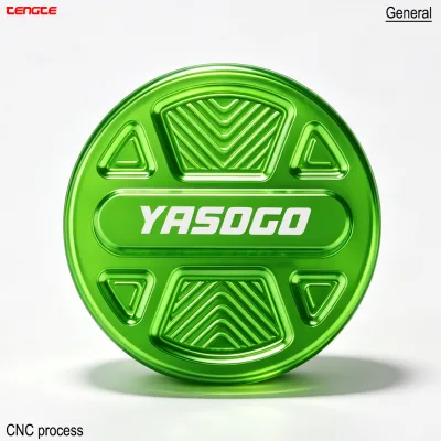 Racing Style Universal CNC Machined Aluminum Fuel Tank Cap Modified Decorative Oil Cap for Scooter & Motorcycle