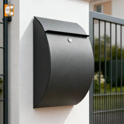 Postbox Apartment Stalen Brievenbus Modern Anti-Theft Waterproof Free-Standing Mailbox with Key Lock for Mail and Newspaper