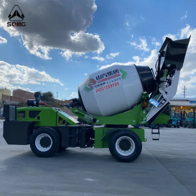 Self Loading Concrete Mixer Truck 3.5m³ Multi-Fuel Adaptable Engine Cement Mixer Remote Rural No Stable Power Supply Sites