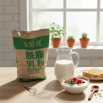 Instant Skimmed Milk Powder 25kg Bag Medium Heat SMP Dissolved for Coffee Milk Tea Ice Cream Yogurt CAS 9000-71-9