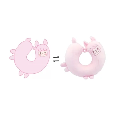 CPC Stuffed Toy Seat Sofa Soft Sleeping Cushion Animal Long Body Plush Pillow U Shape Memory Foam Pillow
