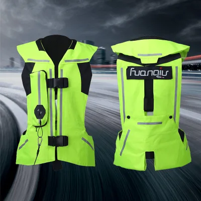 Manufacturer's Second Generation Qiu Motorcycle Inflatable Anti-Fall Airbag Vest Summer Riding Safety Clothing Short Sleeves