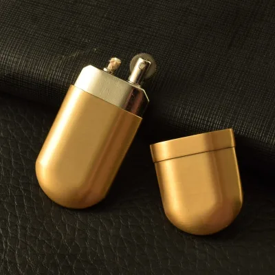 Kerosene Lighter Minimalist Design Antique Small Portable Retro Trendy Men's Outdoor
