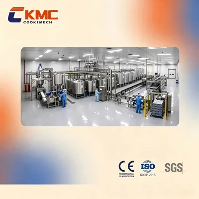 500kg/h Automatic Meat Sauce Production Line, Bolognese Sauce Processing, Cooking, Mixing, Filling & Packaging Equipment