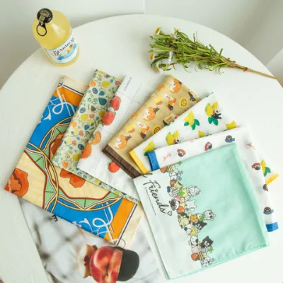 2022 China factory hot sales good price cute printed tea towel