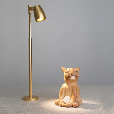 Widely Extendable Rotatable Angle Floor Spotlight Light for Reading Light Even Radiance Aluminum Shell LED Light for Exhibition