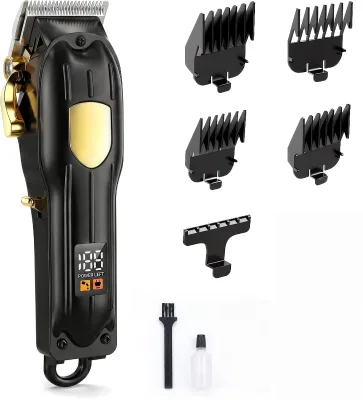 Brushless 6500rpm Professional Hair Trimmer Cordless Hair Trimmer with Interchangeable Battery