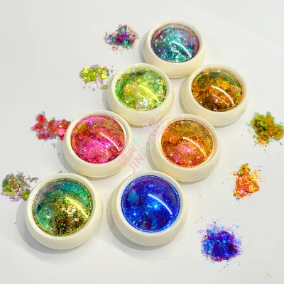 Chameleon Eye Multi Chrome Flakes - Shimmering Pigments for Eye Makeup