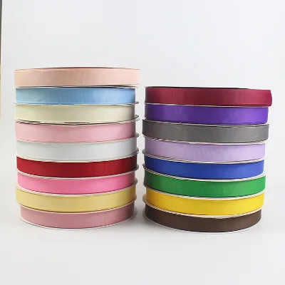 1inch 25mm 100 Yards Ribbons Grosgrain Plain Solid Color Gift Cake Flower Red Black pink Grosgrain Ribbon