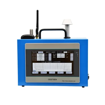 Dust Particle Counter 4G wireless transmission +APP 0.3~10μm six-channel portable laser particle counter