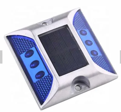 RTS Safety Solar Double Sided Cast Aluminum 20 Tons Compressive Strength Road Stud with Over 800M Visibility Led Reflector